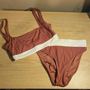 Blushing Brunette Bikini Swim Suit S